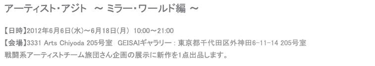 アーティスト・アジト　〜 ミラー・ワールド編 〜 旅団